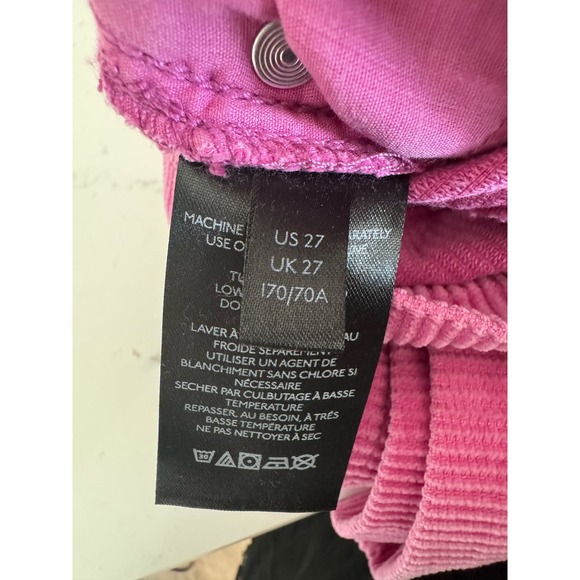 BDG Urban Outfitters Pink Jeans Fringe Rhinestones Diamonds‎ Size 27 Wide-Leg - Picture 9 of 11